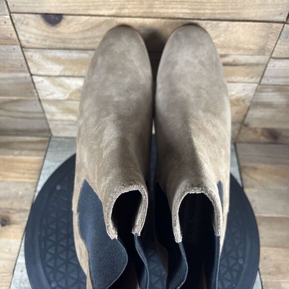 Steve Madden Women's Rhiannon Chelsea Boots Cognac Brown Suede Size 8.5 - Picture 5 of 10